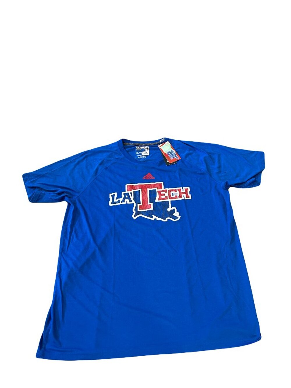 NWT Louisiana Tech Bulldogs adidas Ultimate Logo Performance T-Shirt